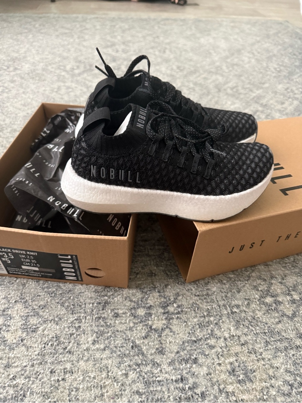 NOBULL Women’s Black Knit Trainer - Lightweight Comfort